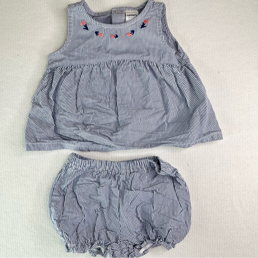 Baby Girl Lot 3M-12M 💖 Outfits Pajamas Summer Shorts Nike Floral Infant - Picture 4 of 13